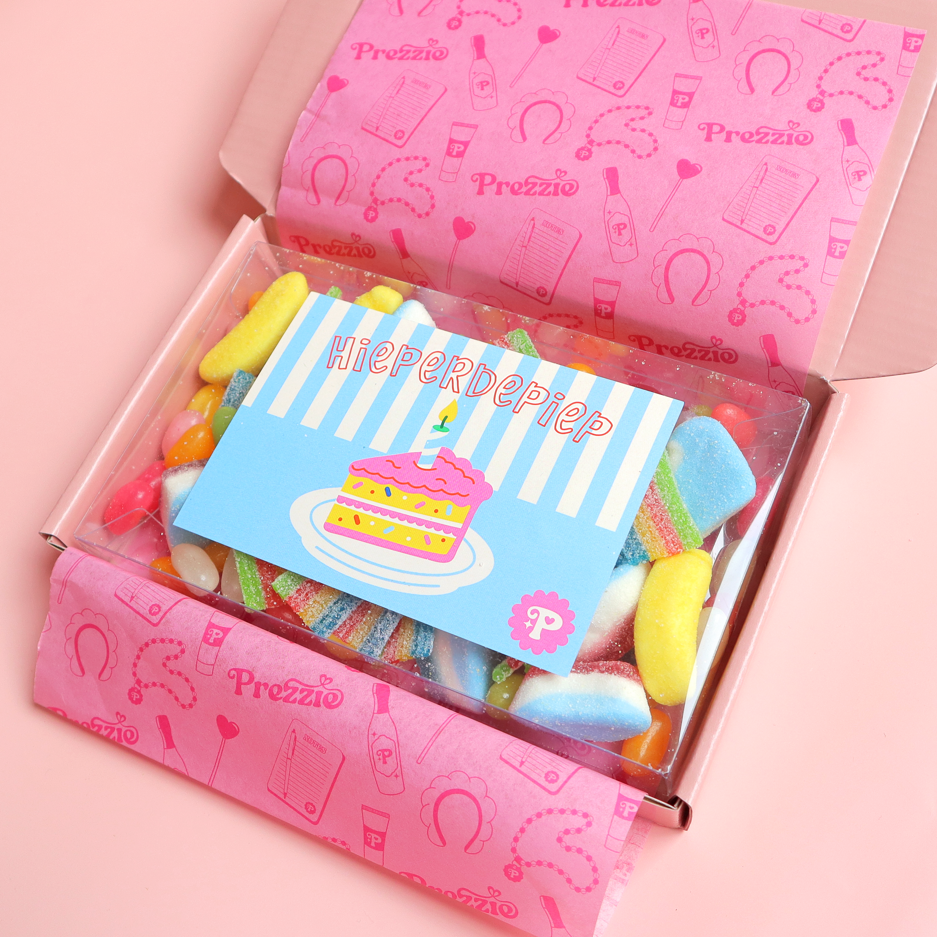 snoep cadeau brievenbus per post verstuurd verjaardagscadeau budget