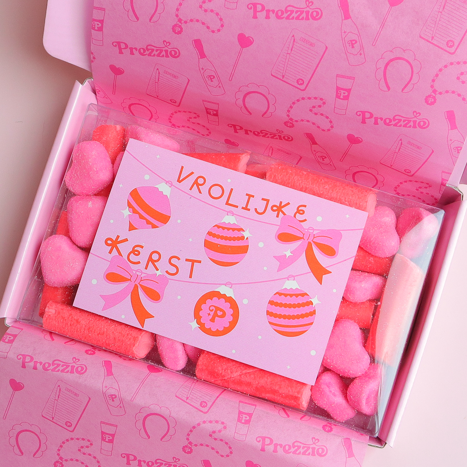 Snoepcadeau Vrolijke Kerst - Klein kerstcadeautje per post