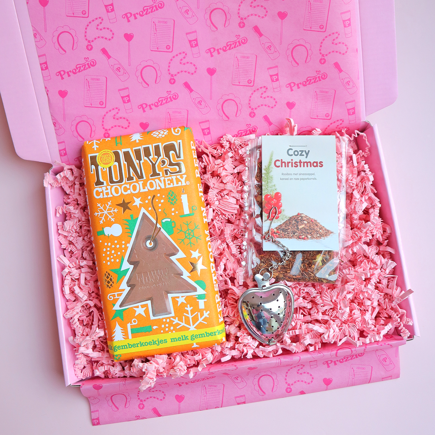 Cozy Christmas Brievenbuscadeau | Klein Kerstcadeau met thee & chocolade