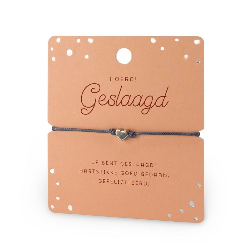 Geslaagd hart armband