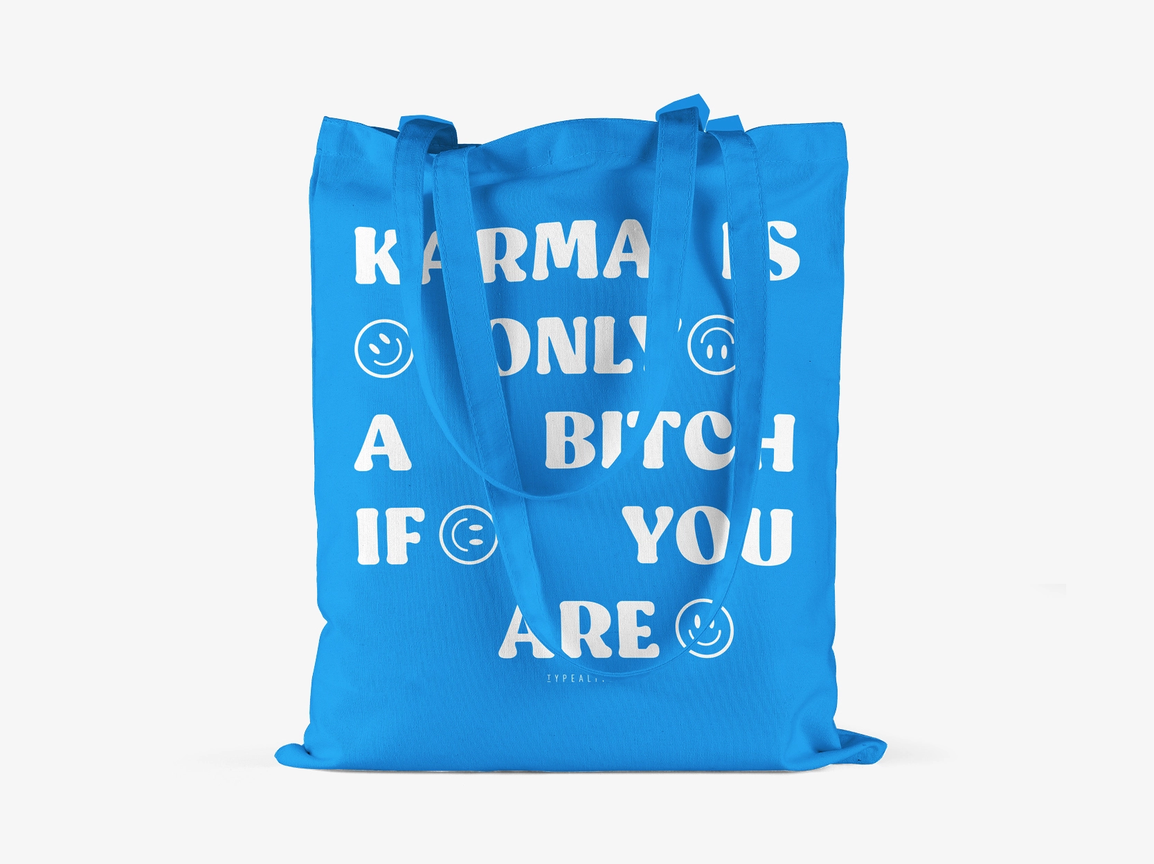 Katoenen tas 'Karma is only'