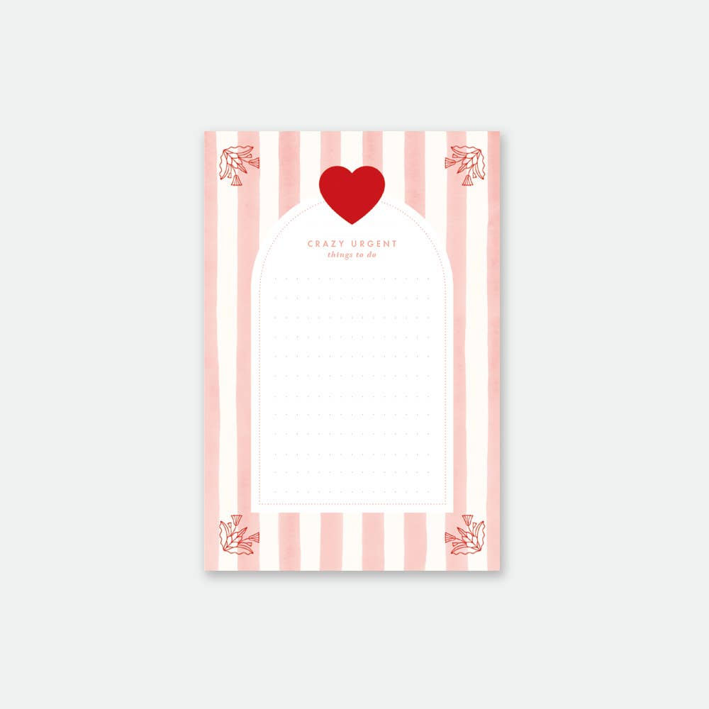 Notitieblok roze strepen