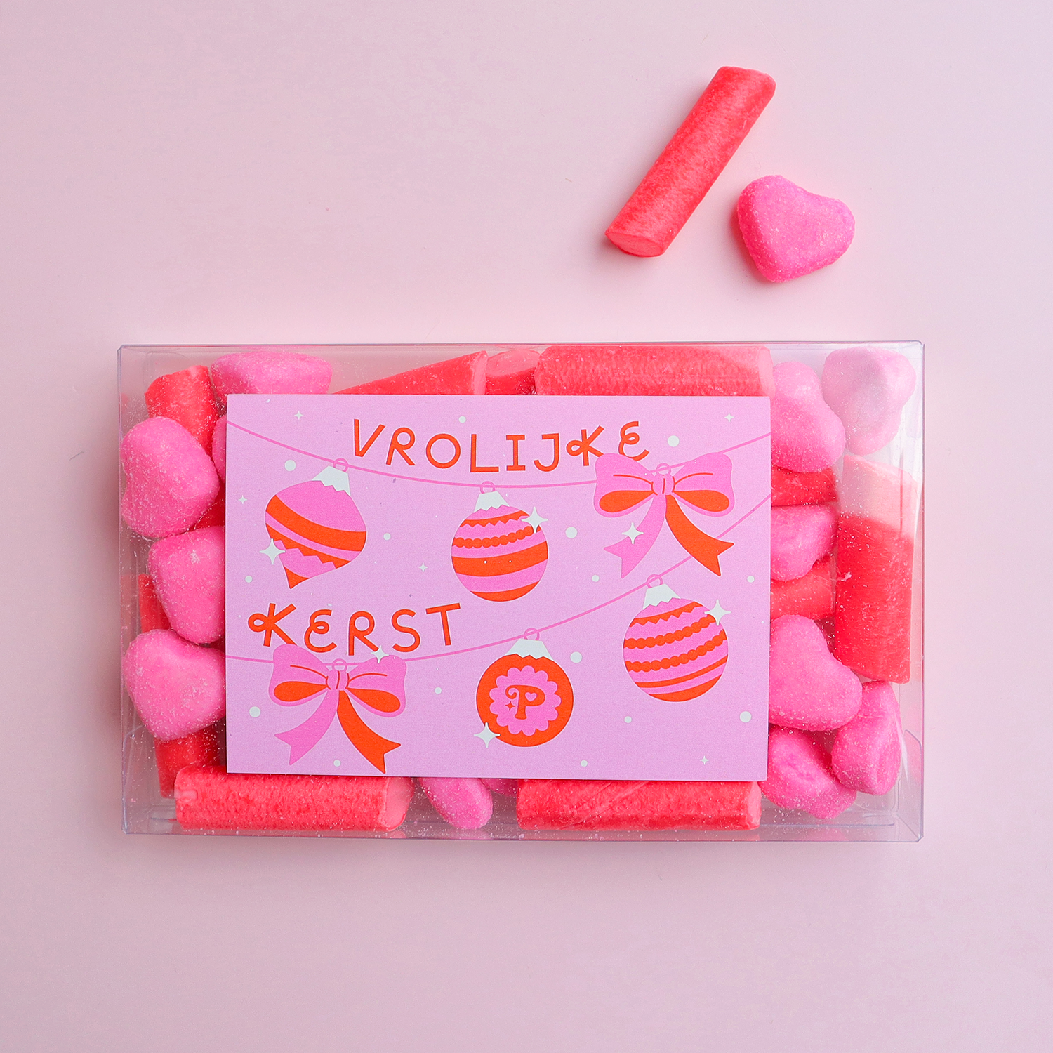 Snoepcadeau Vrolijke Kerst - Klein kerstcadeautje per post