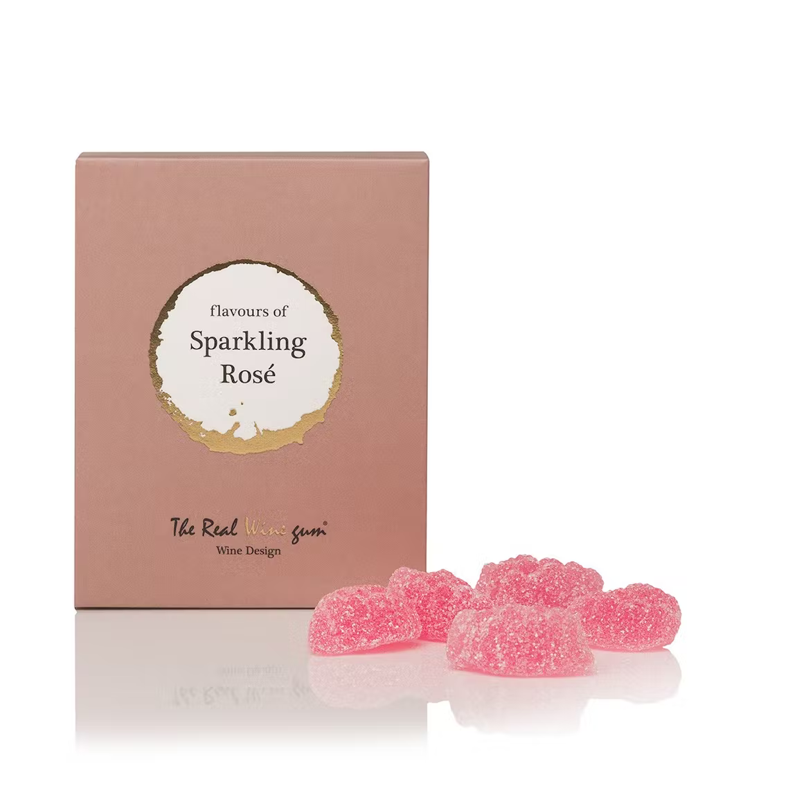 Sparkling rosé wine gum
