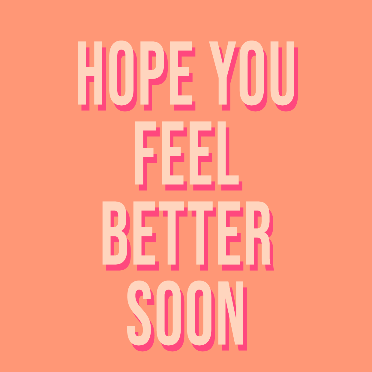 Wenskaart 'Feel better soon'