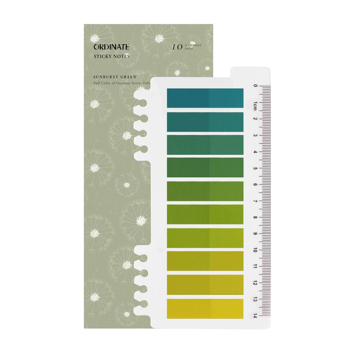 Sunburst Green Sticky Notes