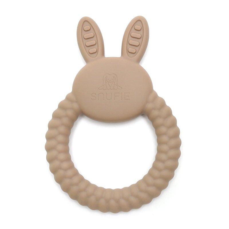 Snufie Silicone Bijtring Khaki