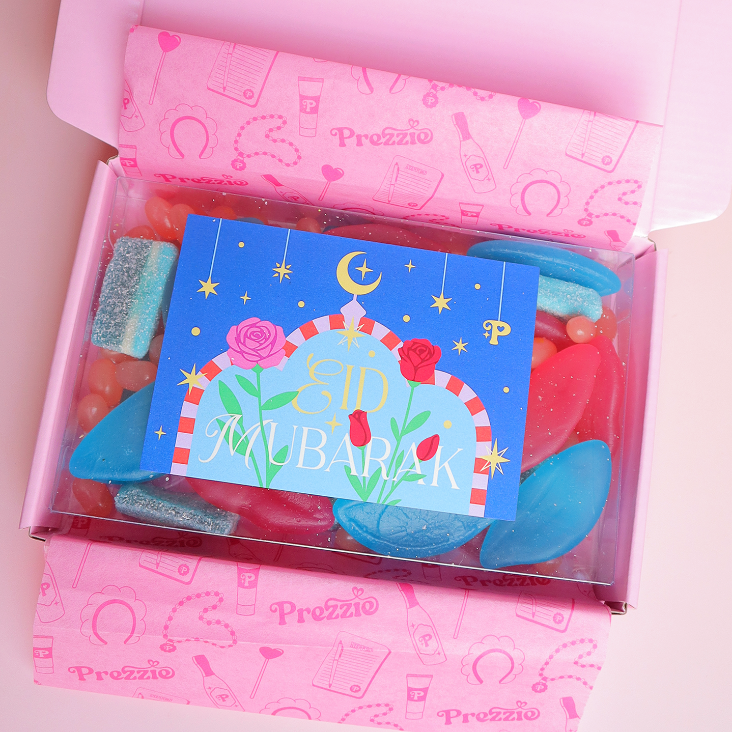 Snoepcadeau Eid Mubarak - Halal cadeau per post