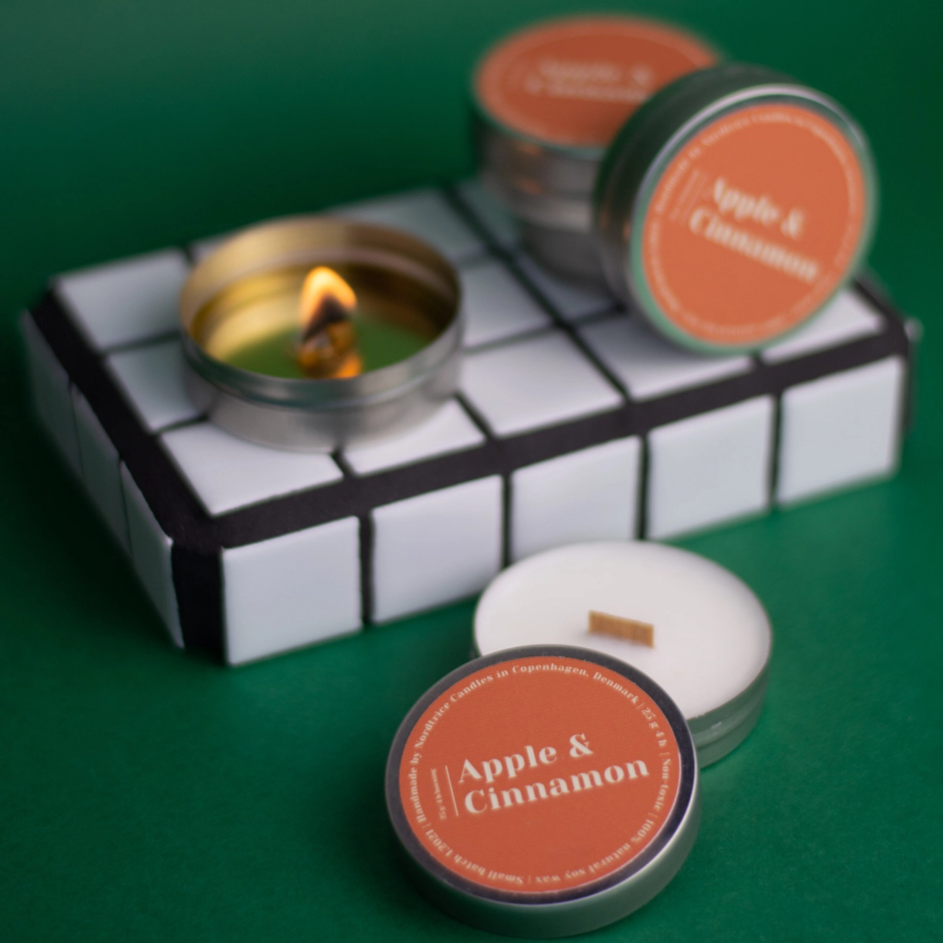 Apple & Cinnamon mini geurkaars