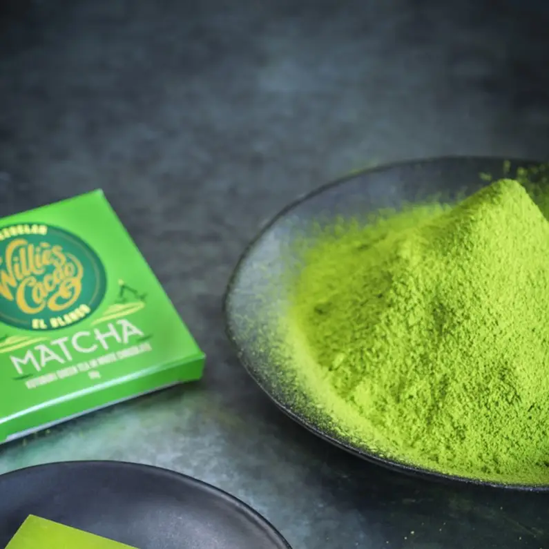 Matcha witte chocoladereep