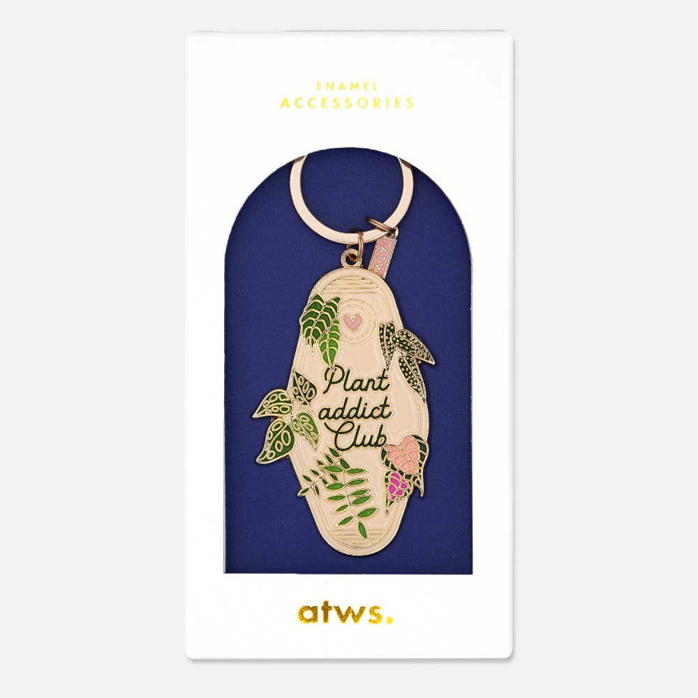 Plant addict club sleutelhanger