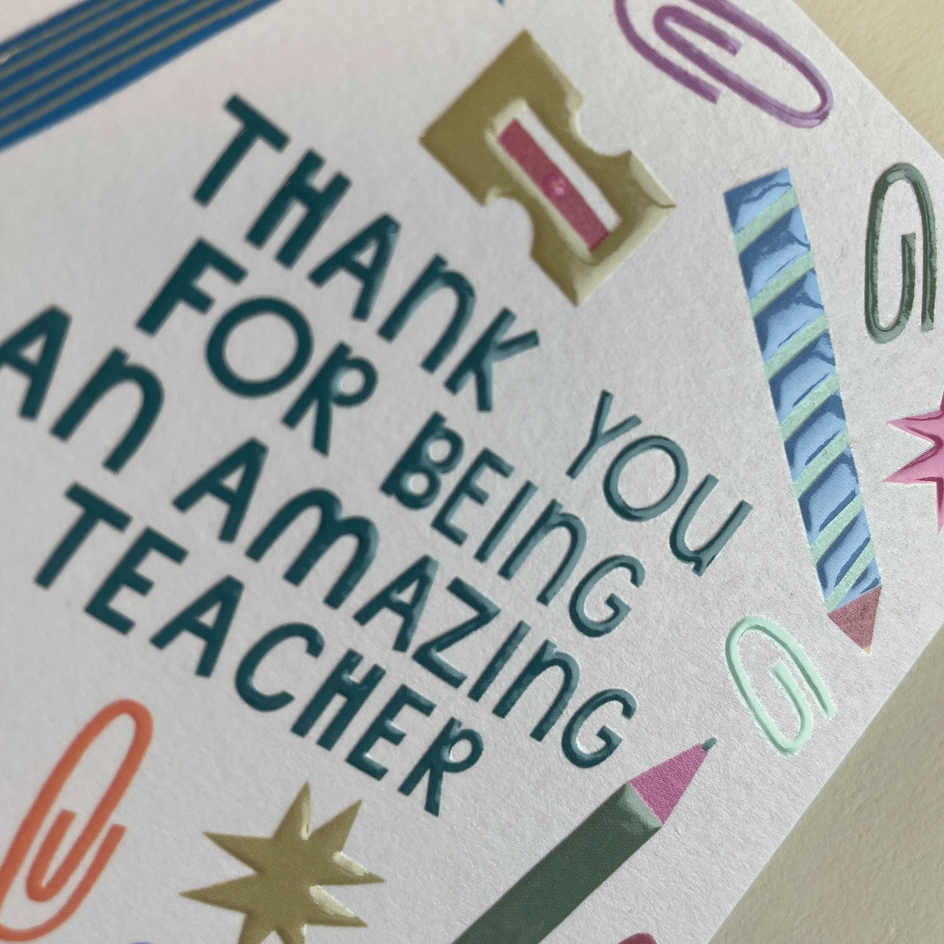 Kaart 'amazing teacher'