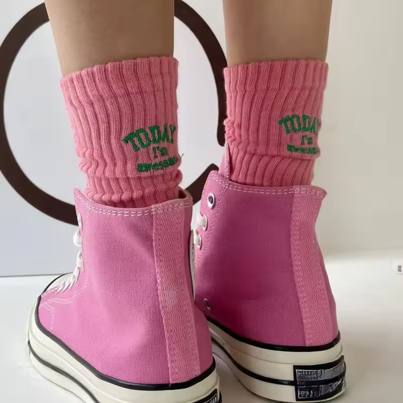 Sokken Today I'm Awesome roze