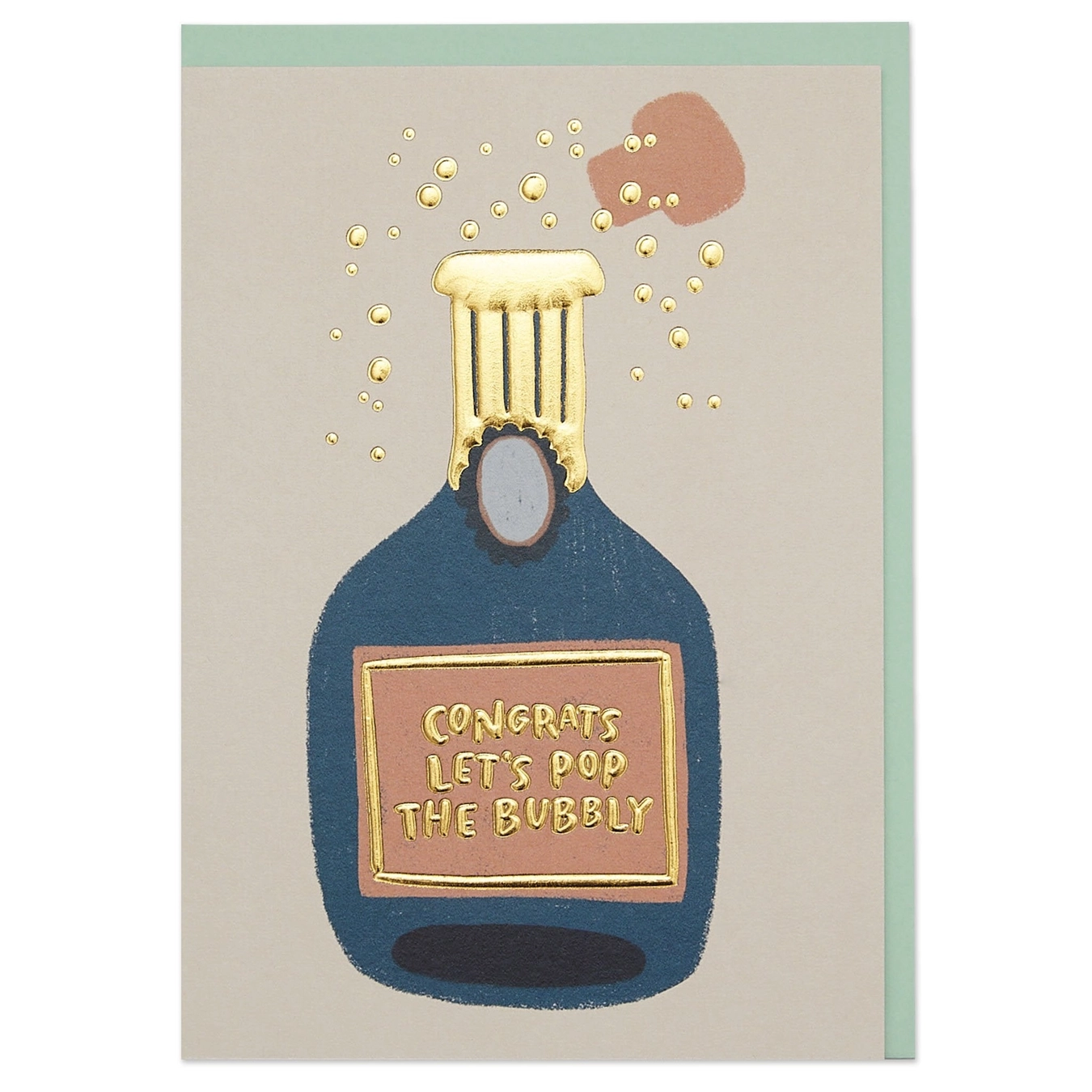 Kaart 'pop the bubbly'