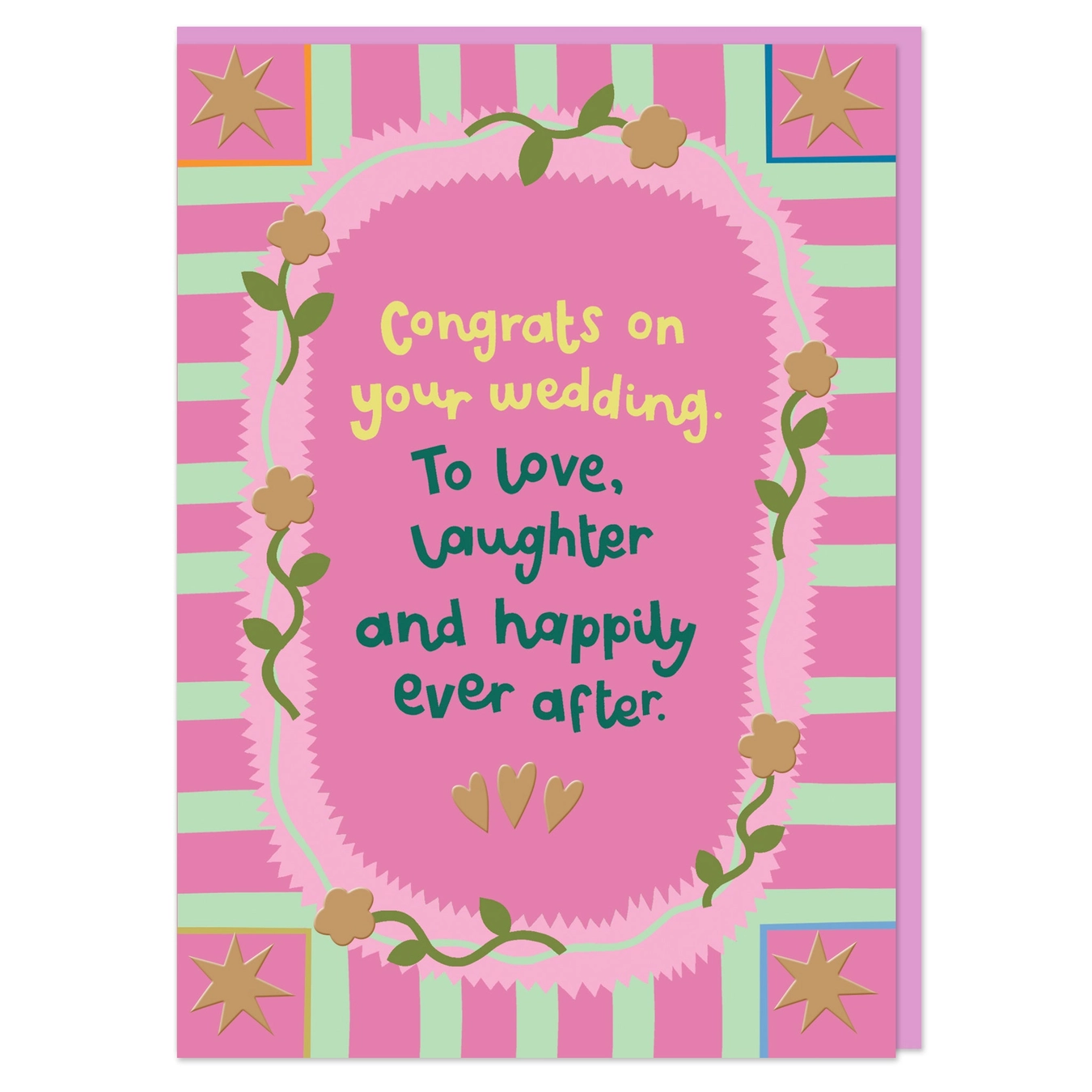 Kaart 'congrats on your wedding'