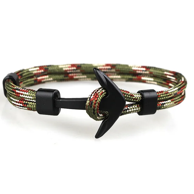 Armband groen anker