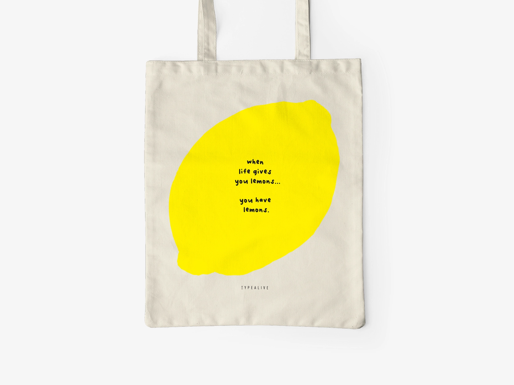 Katoenen tas 'Lemons'