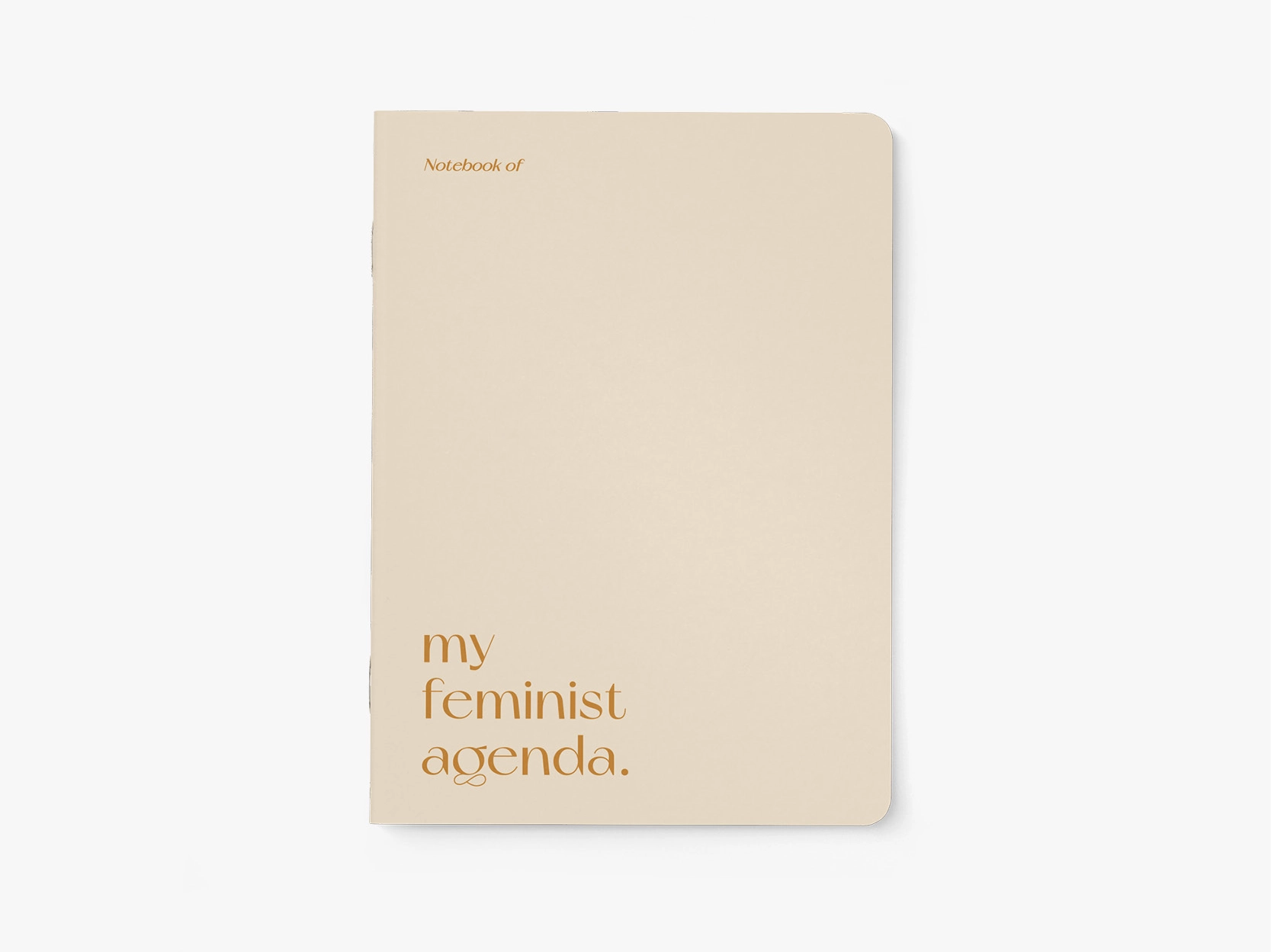 Schrift 'My feminist agenda'