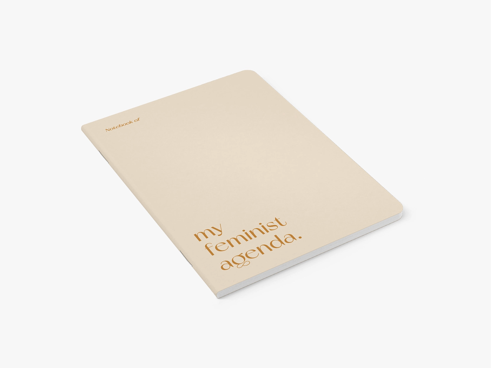Schrift 'My feminist agenda'
