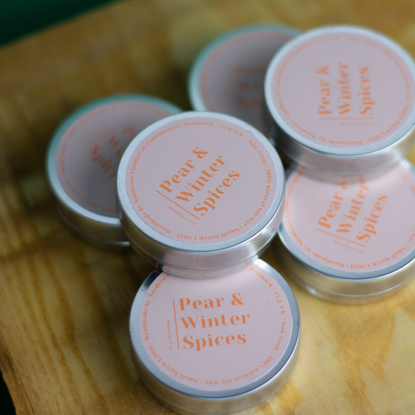 Pear & Winter Spices mini geurkaars