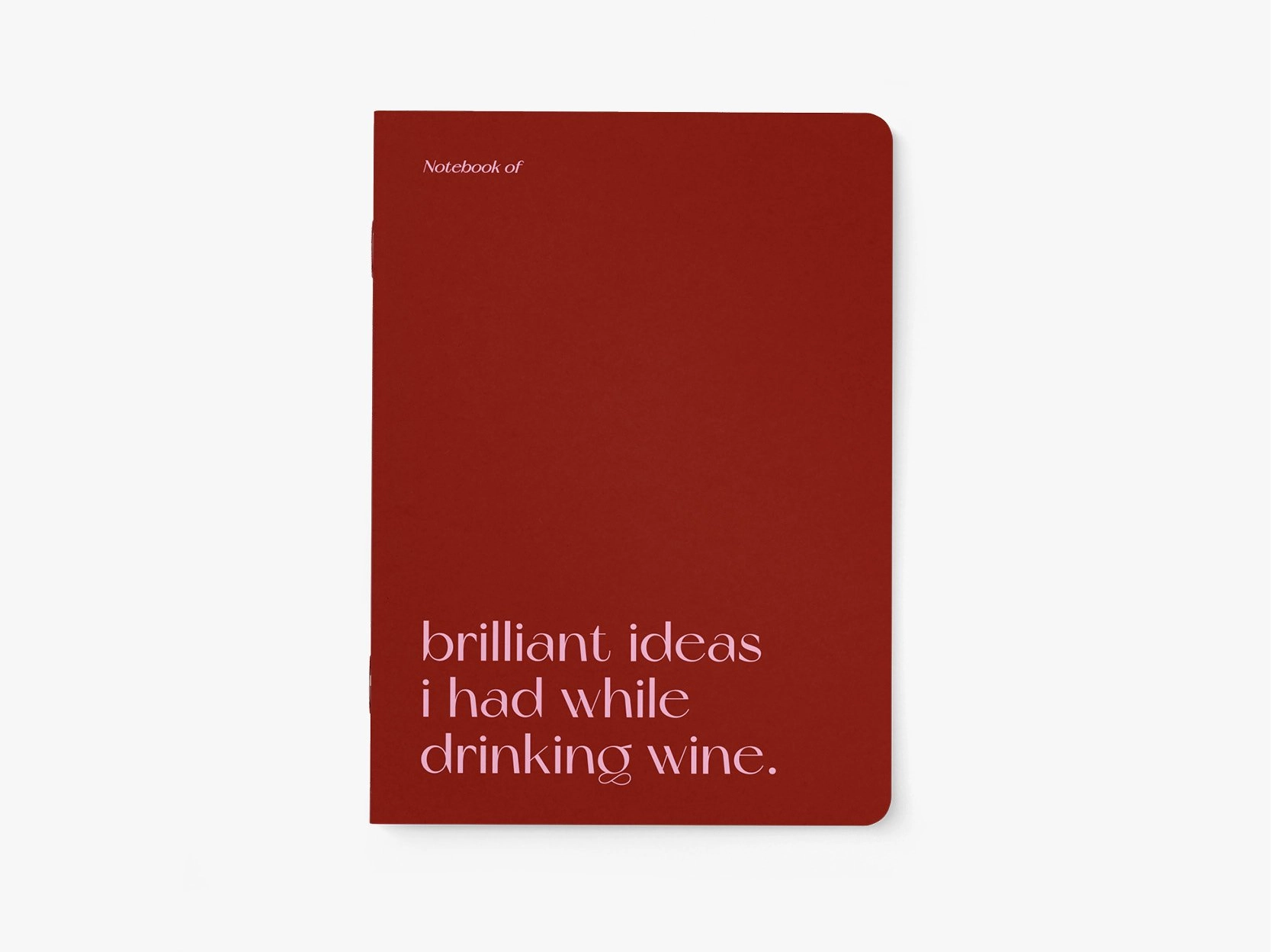 Notitieboek Drinking Wine