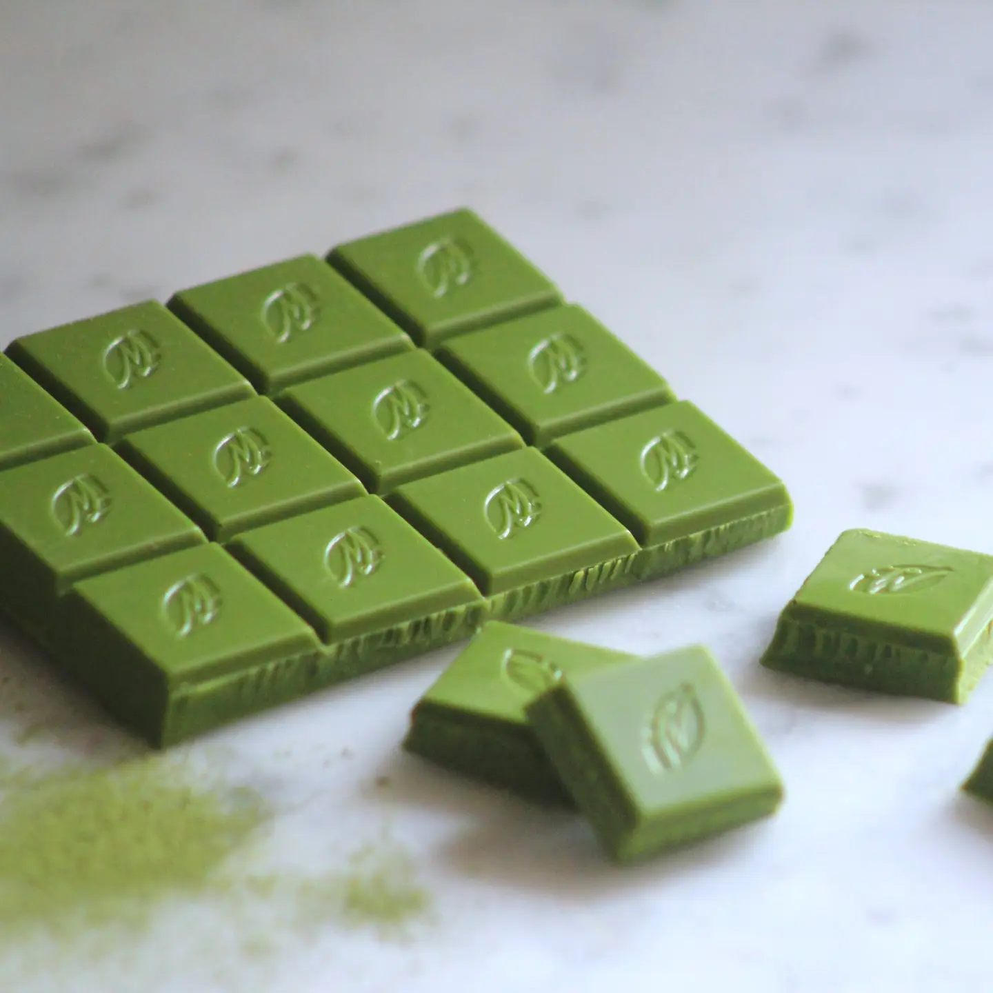 Matcha witte chocoladereep