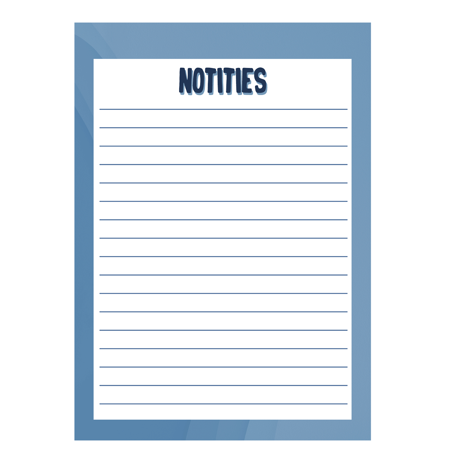 Notitieblok blauw A6