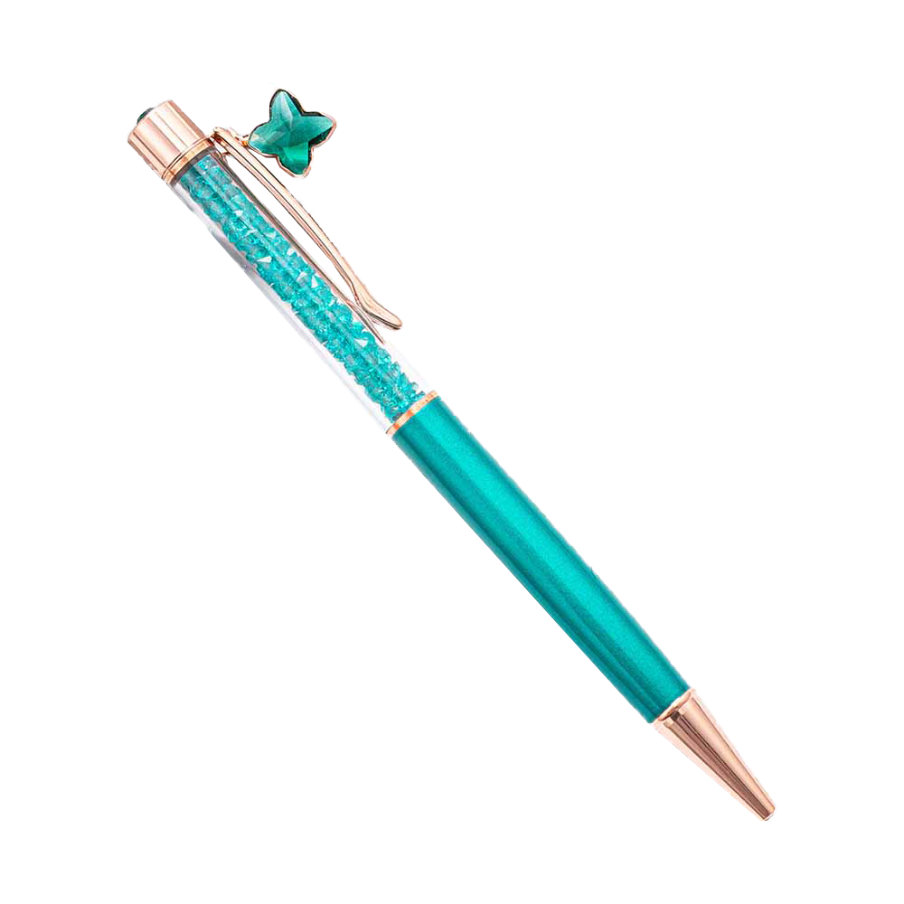 Kristal pen turquoise